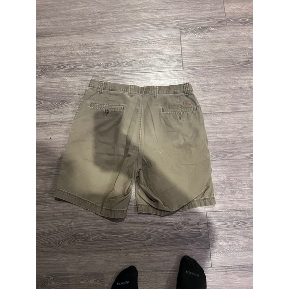 Dockers Other - Dockers Mens Flat Front Chino Shorts Relaxed Fit Olive Khaki Green W36 Cotton